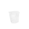 Log Side Table In Gel Coat White Finish