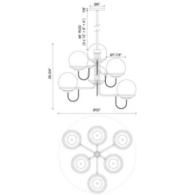 alba chandelier ()