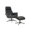 falcon chair black soft line leather