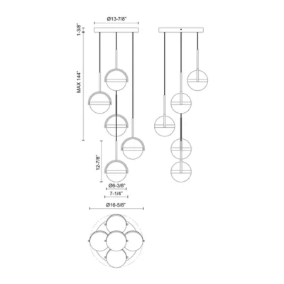 globo chandelier () globo chandelier ()