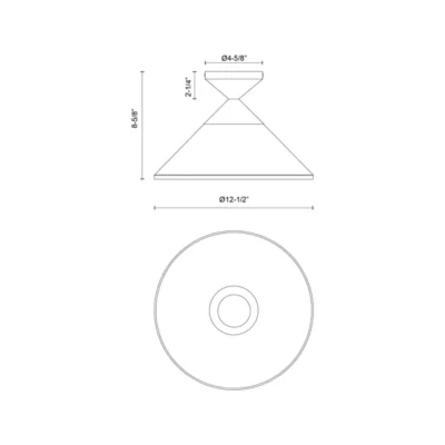 mauer flush mount ()