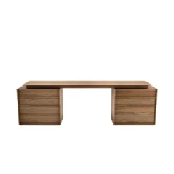 Swan Desk With Two Large Cabinets