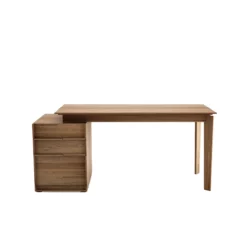 Swan Desk With One Cabinet