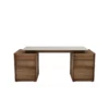 Swan Desk With Two Small Cabinets