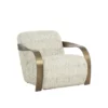 Sonesta Accent Chair With Antique Brass Finish
