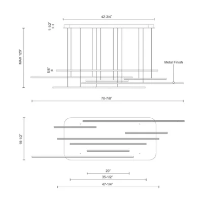 chute motion chandelier () chute motion chandelier ()