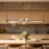 cursive chandelier