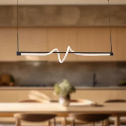 cursive chandelier