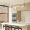 cursive chandelier