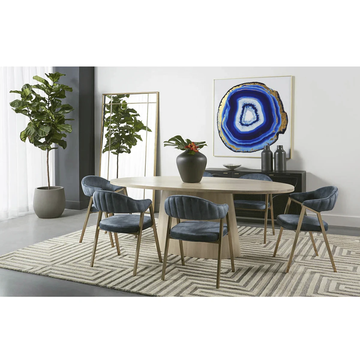 Blue Agate Wall Art