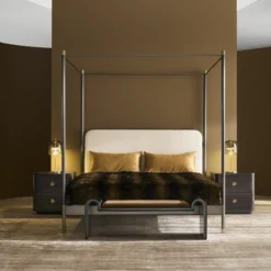 Alternative view of Campaign Canopy King Bed