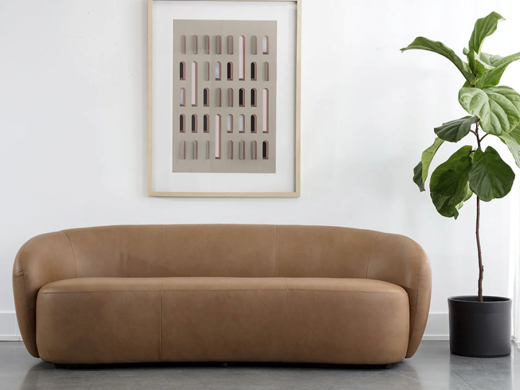 Modern leather sofa on sale