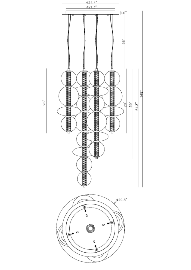 atomo chandelier ()