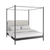 Campaign Canopy King Bed