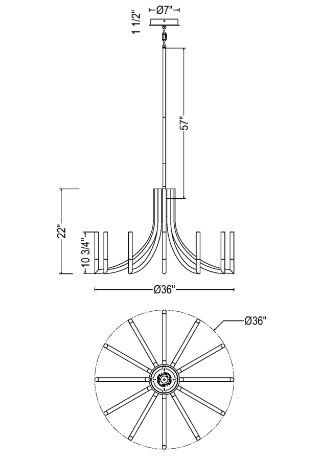 olette chandelier ()