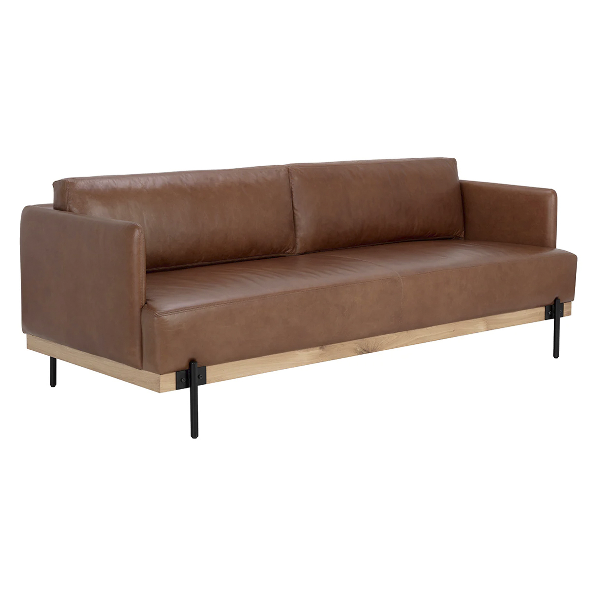 saul leather sofa