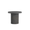 Tribeca Round Side Table In Tadon Finish