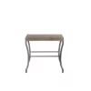 Tribeca Square Side Table With Metal Base
