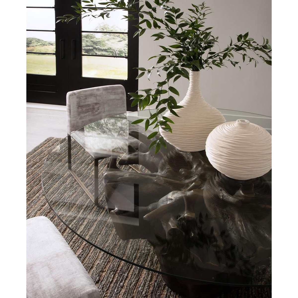 cast root dining table