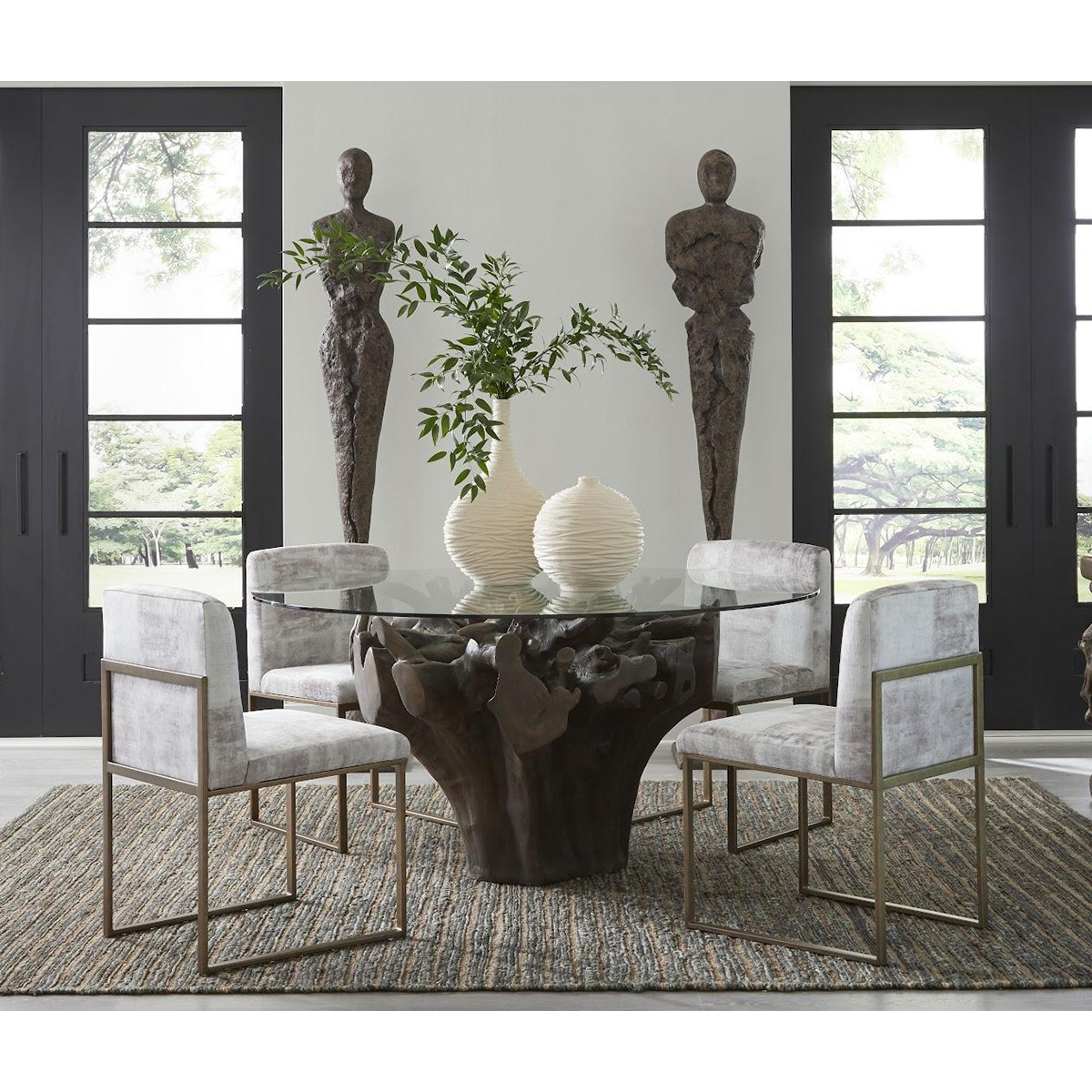 cast root dining table