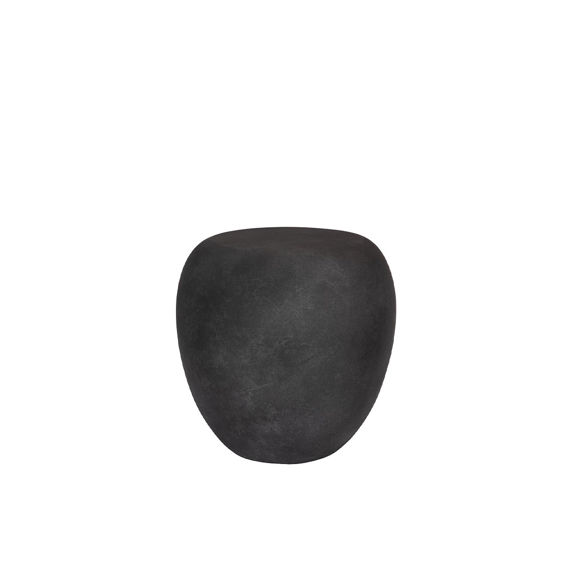 river stone side table