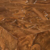 teak slice coffee table
