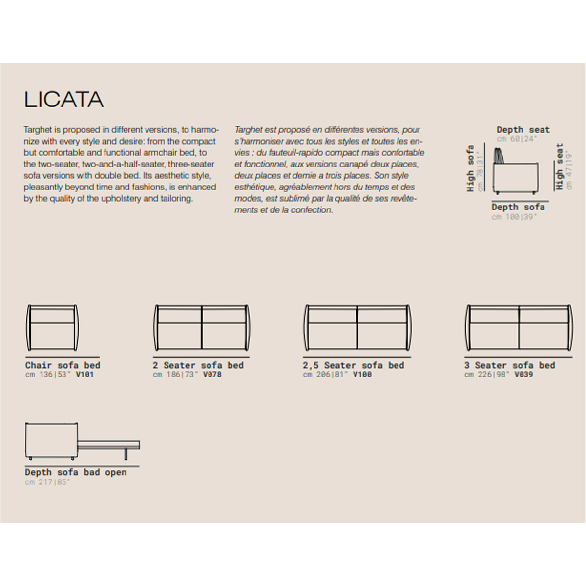 licata sofa bed