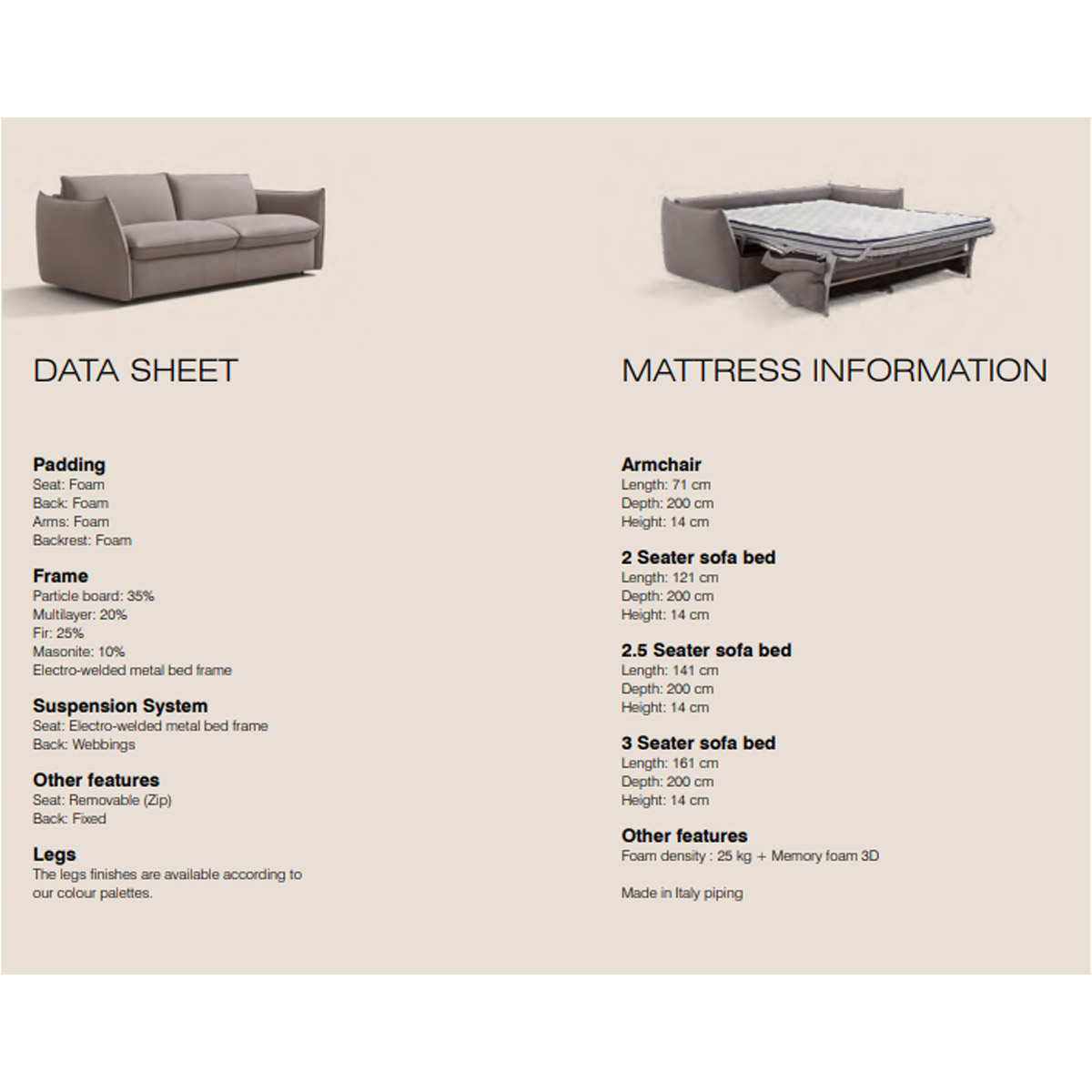 licata sofa bed