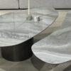 wedge coffee table