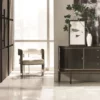 Streamliner Accent Chair In Smoked Bronze Base