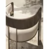 Streamliner Accent Chair In Smoked Bronze Base