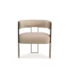 Streamliner Accent Chair In Smoked Bronze Base