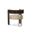 Streamliner Accent Chair In Smoked Bronze Base