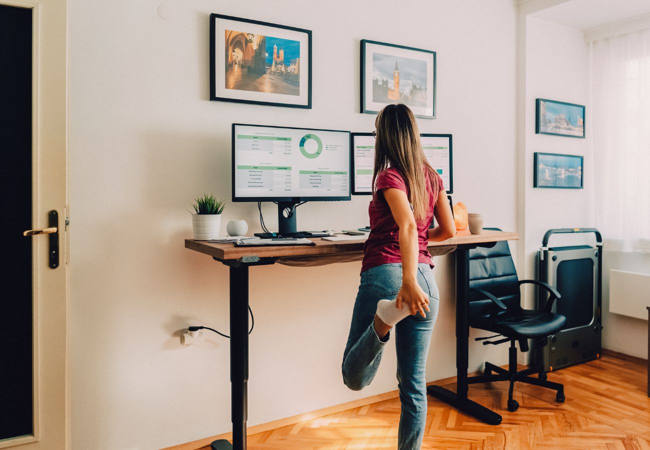 ergonomic workspace with natural light ergonomic workspace with natural light