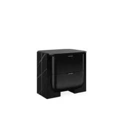 Overlap Small Dark Nightstand