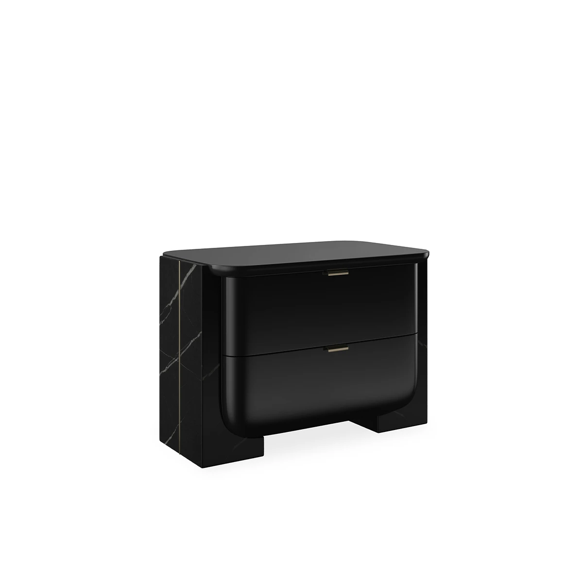 Overlap Large Dark Nightstand