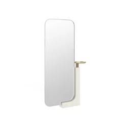 Overlap Light Floor Mirror
