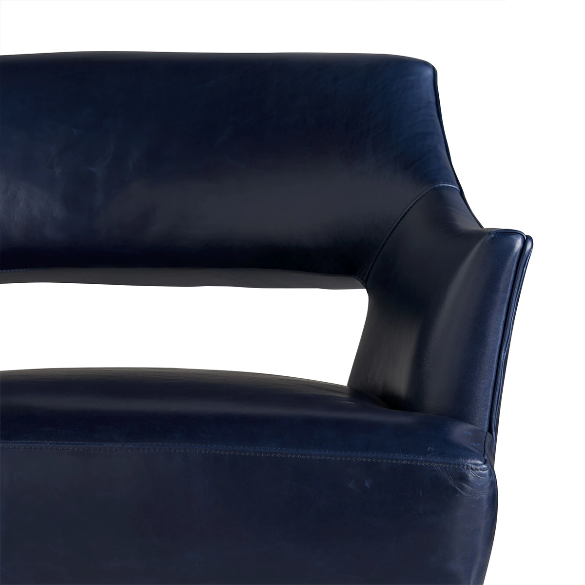 Aurum Accent Chair In Leather - Image 3