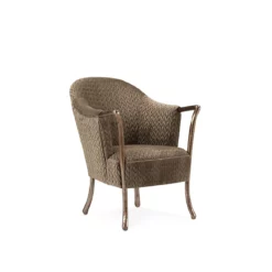 Garnet Accent Chair in Silver Finish