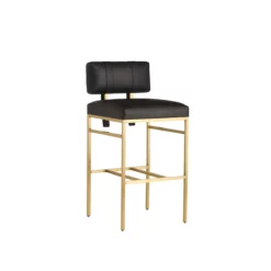 Vyre Bar Stool In Leather