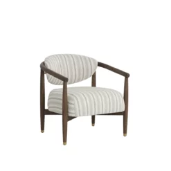 Sigrid Accent Chair In Antique Brown Base