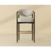 Sigrid Bar Stool In Antique Brown Base - Image 2