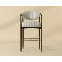 Alternative view of Sigrid Bar Stool In Antique Brown Base