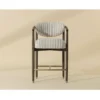 Sigrid Counter Stool In Antique Brown Base - Image 2