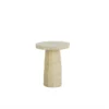 Baldur Side Table In Travertine Look