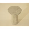 Baldur Side Table In Travertine Look - Image 2