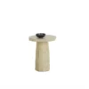 Baldur Side Table In Travertine Look - Image 4
