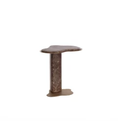 Isolda Side Table In Marble Look
