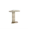 Isolda Side Table In Travertine Look - Image 4