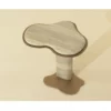 Isolda Side Table In Travertine Look - Image 2